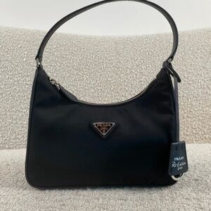 Authentic Pre-Owned Prada Re-Edition 2005 Nylon and Saffiano Mini Bag Black